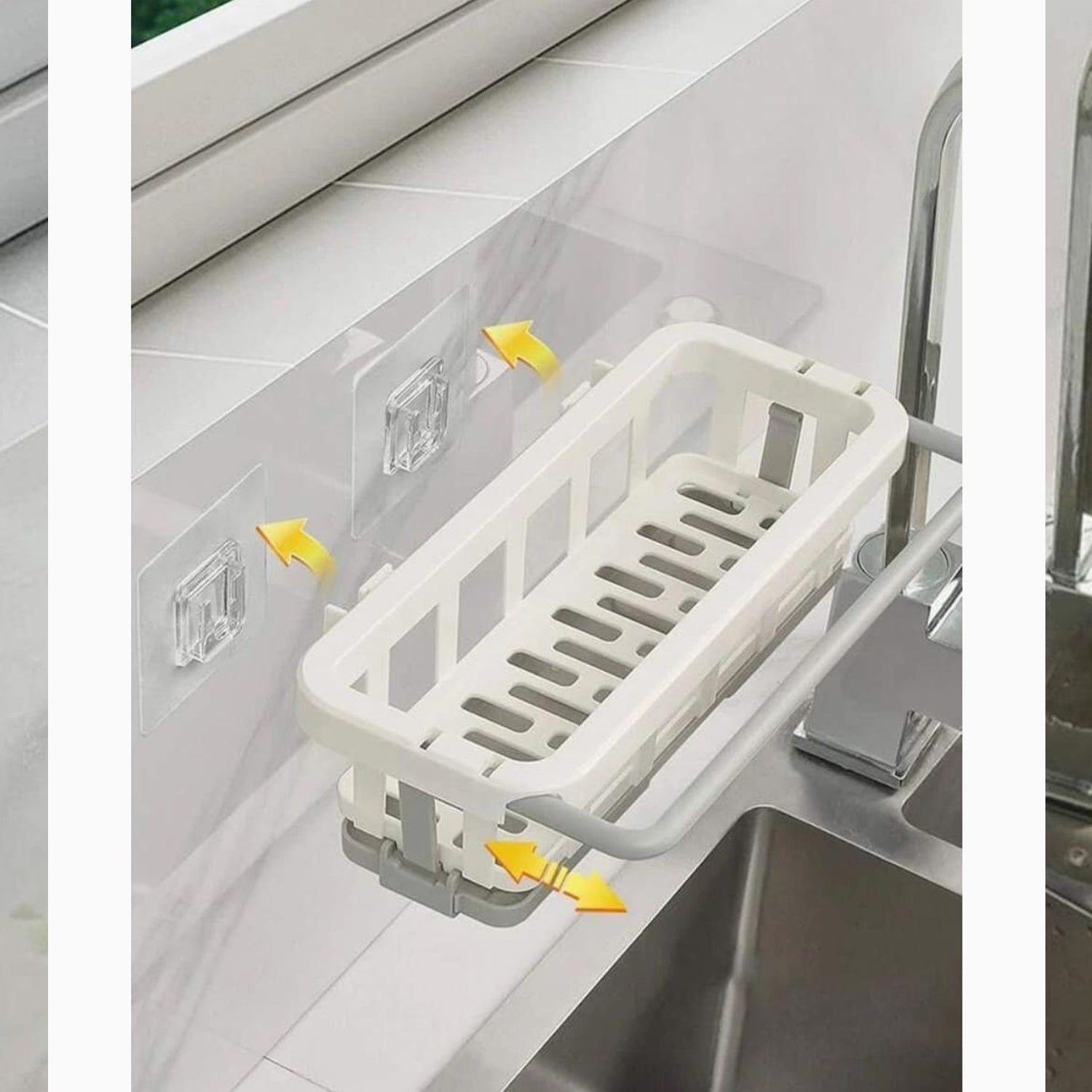 8788 Multipurpose Platic Hanging Drain Rack Retractable Sponge Storage Hanging Rack With Adhesive Hook for Kitchen and Bathroom Dishcloth Holders Basket Drying Tray Organizer 8788 Multipurpose Platic Hanging Drain Rack Retractable Sponge Storage Hanging Rack With Adhesive Hook for Kitchen and Bathroom Dishcloth Holders Basket Drying Tray Organizer